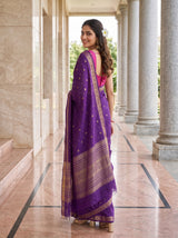 MIMOSA Jamun Saree Saree — pose 7 styling detail