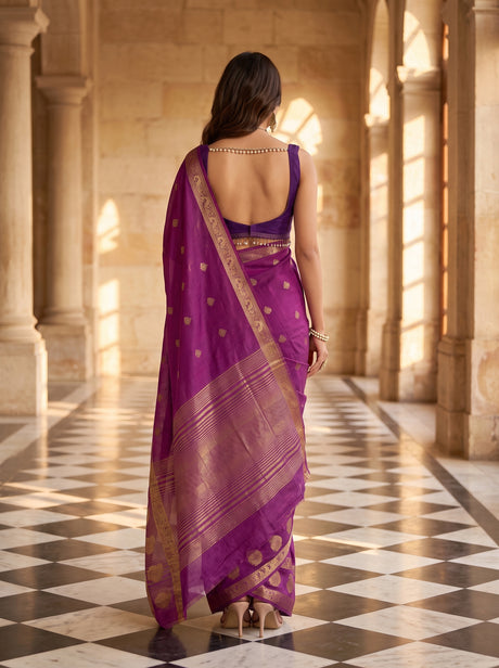 MIMOSA Gajari Saree Saree — pose 2 styling detail