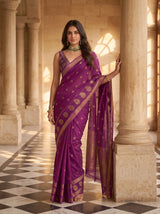 MIMOSA Gajari Saree Saree — pose 5 styling detail