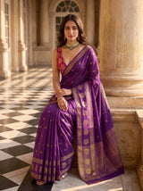 MIMOSA Jamun Saree Saree — pose 8 styling detail