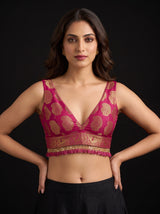 MIMOSA Jamun Saree Saree — blouse close-up