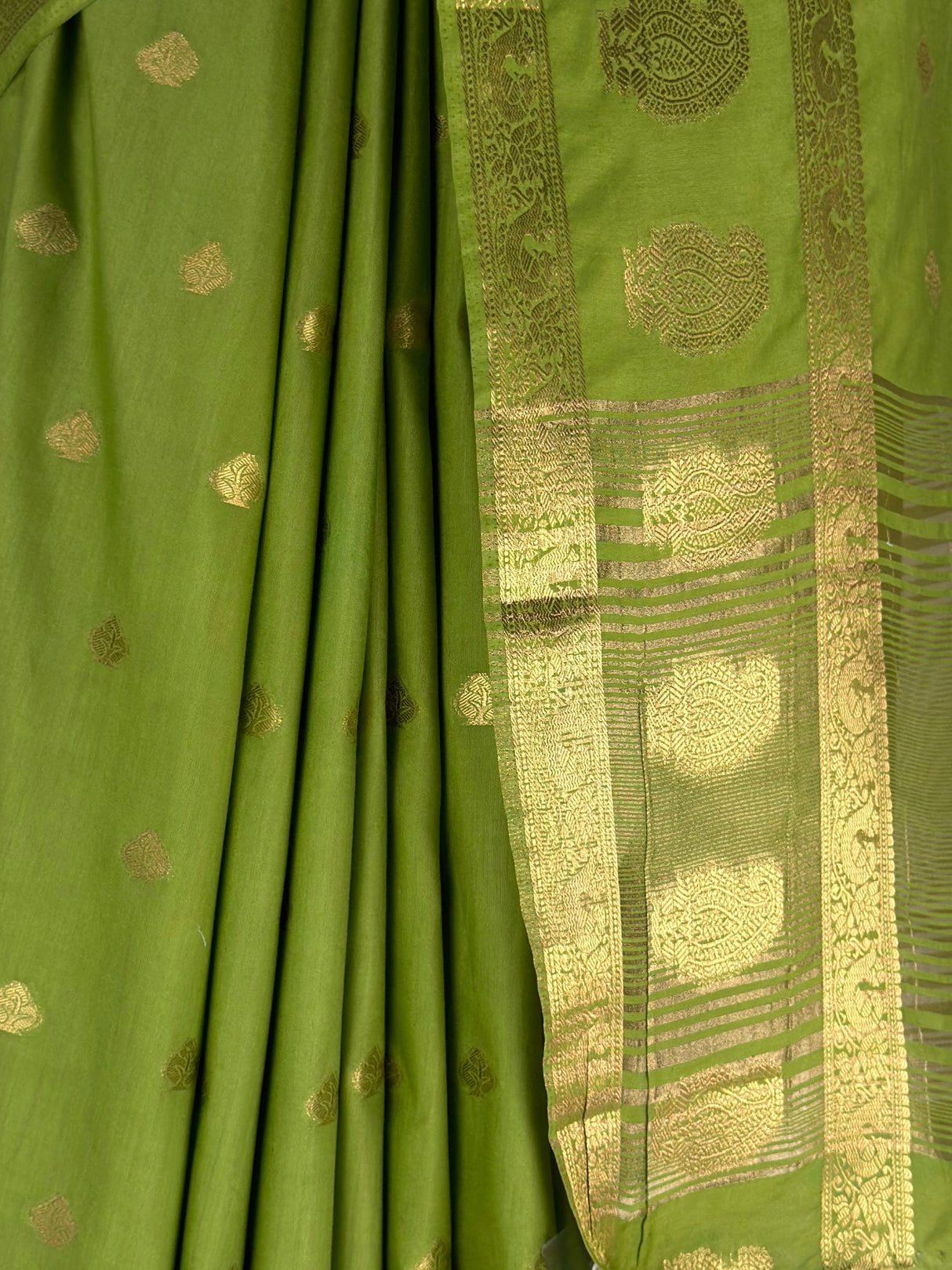 MIMOSA Olive Saree Saree — fleets shot full lifestyle