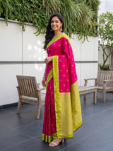 MIMOSA Rani Mysore Silk Saree — pose 5 styling detail