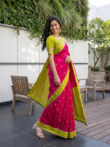 MIMOSA Rani Mysore Silk Saree — pose 9 styling detail