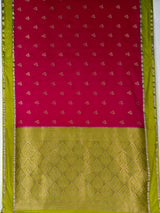 MIMOSA Rani Mysore Silk Saree — pallu and zari work detail