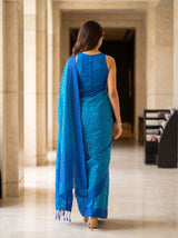 MIMOSA Ananda Bengaluru Saree — pose 2 styling detail