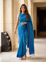 MIMOSA Ananda Bengaluru Saree — pose 6 styling detail