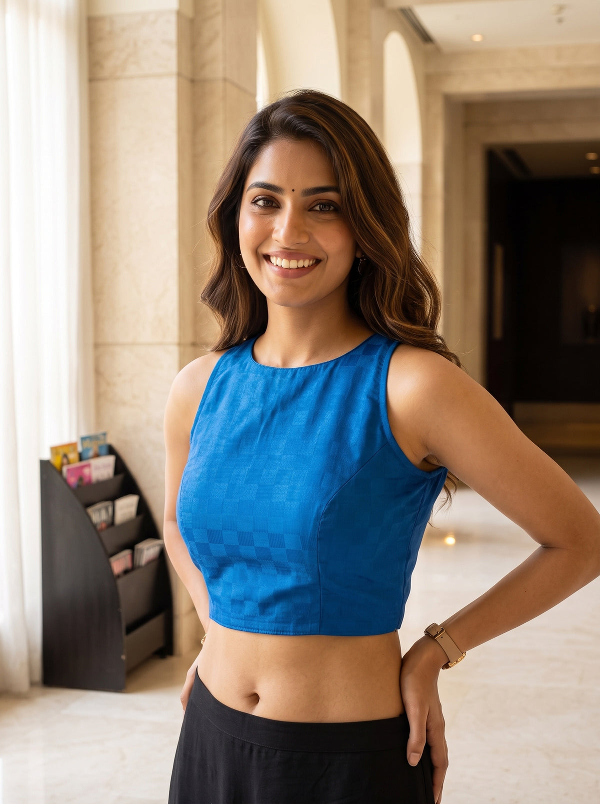 MIMOSA Ananda Bengaluru Saree — blouse close-up