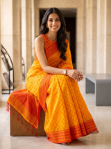 MIMOSA Gold Bengaluru Saree — pose 8 styling detail