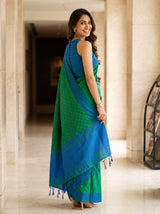 MIMOSA Green Bengaluru Saree — pose 7 styling detail