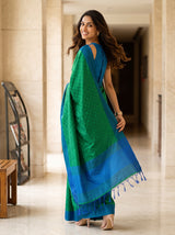MIMOSA Green Bengaluru Saree — pose 9 styling detail
