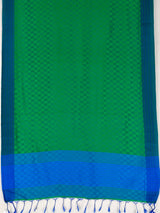 MIMOSA Green Bengaluru Saree — pallu and zari work detail