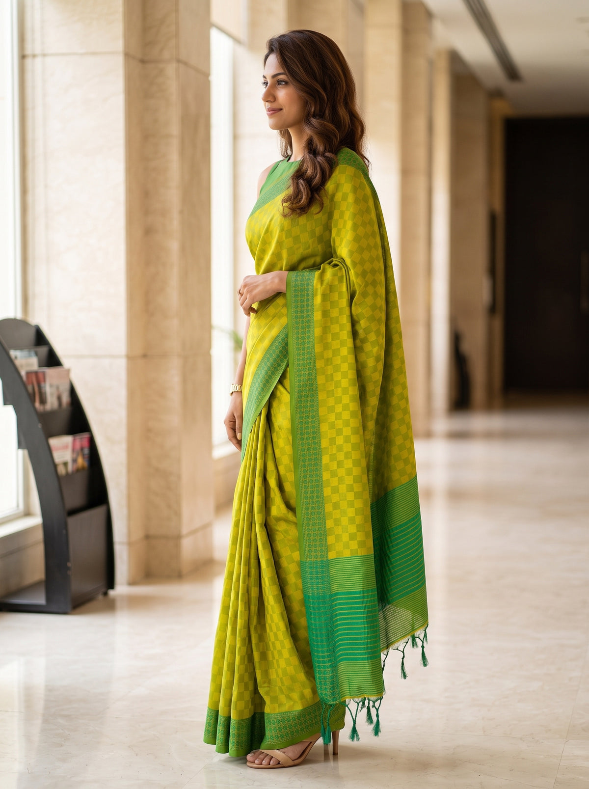 MIMOSA Liril Bengaluru Saree — pose 3 styling detail