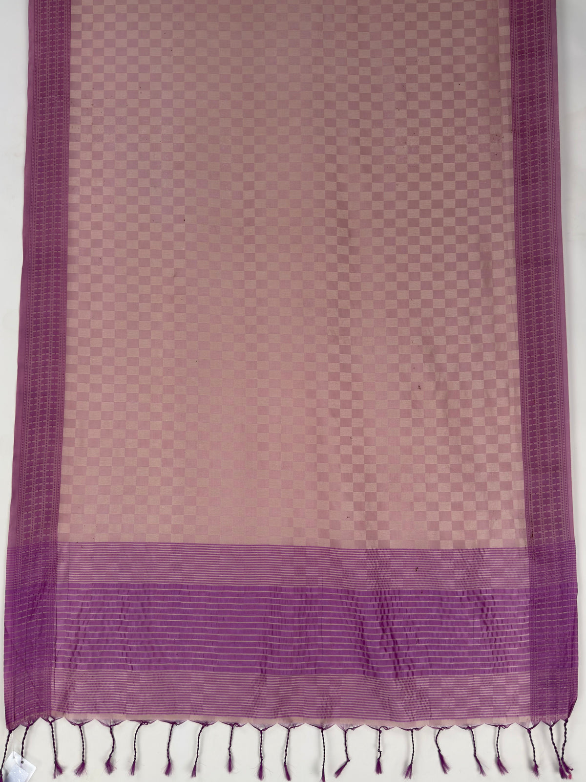MIMOSA Lavender Bengaluru Saree — pallu and zari work detail