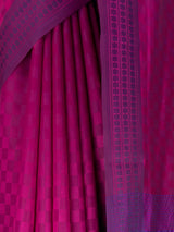 MIMOSA Magenta Bengaluru Saree — fleets shot full lifestyle