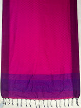 MIMOSA Magenta Bengaluru Saree — pallu and zari work detail