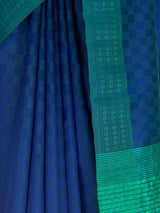 MIMOSA Navy Bengaluru Saree — fleets shot full lifestyle