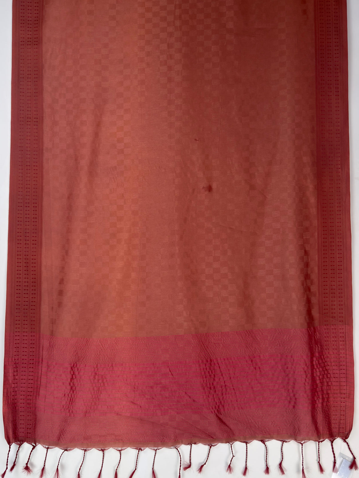 MIMOSA Peach Bengaluru Saree — pallu and zari work detail