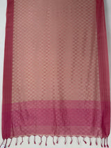 MIMOSA Pink Bengaluru Saree — pallu and zari work detail
