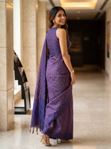 MIMOSA Purple Bengaluru Saree — pose 9 styling detail