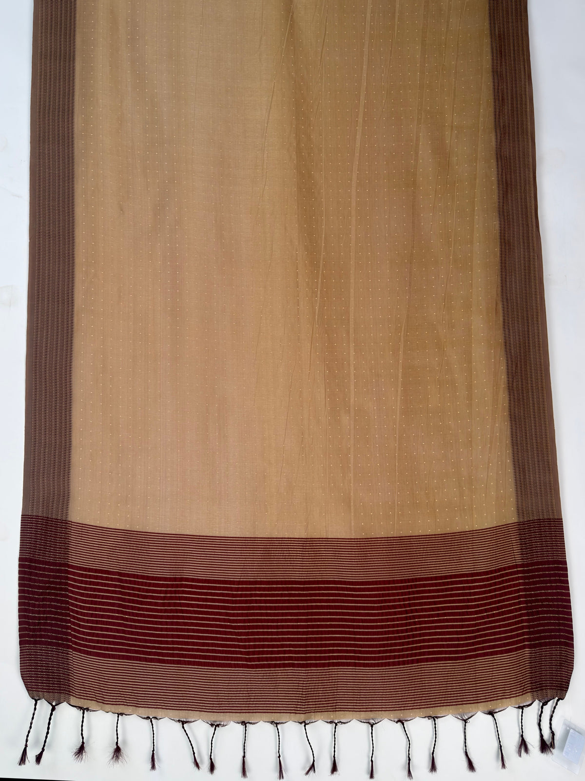 MIMOSA Chiku Bengaluru Art Silk Saree — pallu and zari work detail