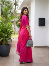 MIMOSA Gajari Bengaluru Art Silk Saree — pose 7 styling detail