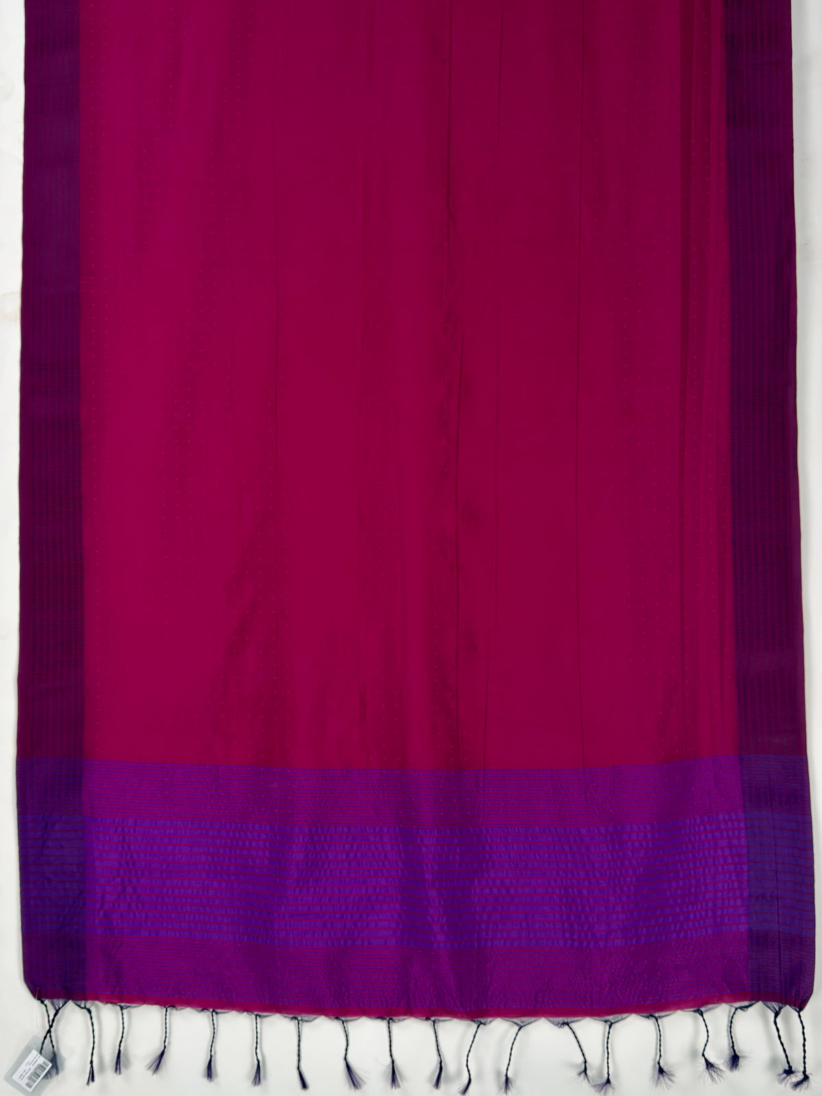 MIMOSA Magenta Bengaluru Art Silk Saree — pallu and zari work detail