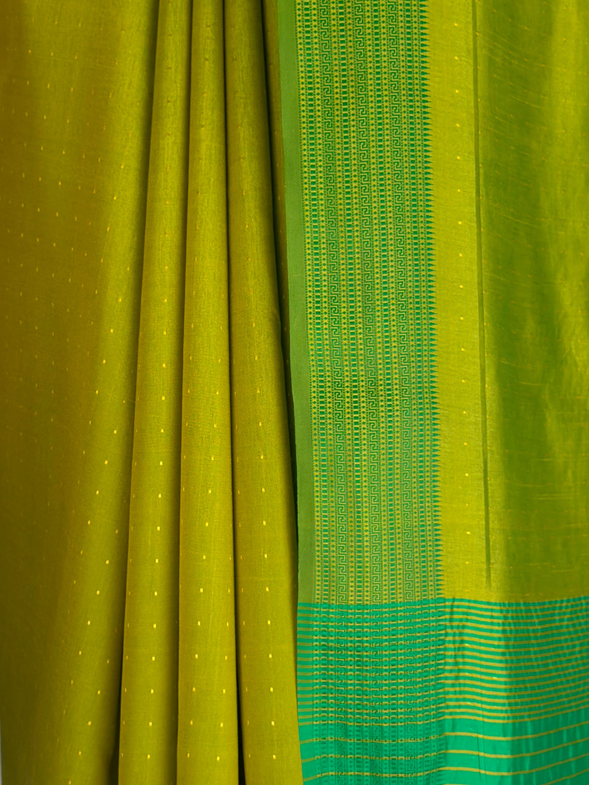 MIMOSA Parrot Green Bengaluru Art Silk Saree — fleets shot full lifestyle