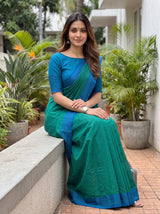 MIMOSA Rama Bengaluru Art Silk Saree — pose 8 styling detail