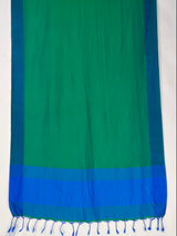 MIMOSA Rama Bengaluru Art Silk Saree — pallu and zari work detail