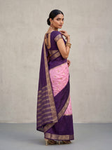 MIMOSA Lavender Mysore Silk Crepe Saree — pose 7 styling detail