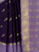 MIMOSA Magenta Mysore Silk Crepe Saree — fleets shot full lifestyle