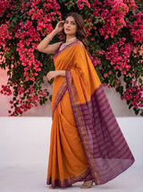 MIMOSA Wine Mysore Silk Saree — pose 5 styling detail
