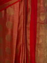 MIMOSA Orange Banarasi Saree — fleets shot full lifestyle
