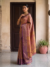 MIMOSA Magenta Kanjivaram Saree — pose 9 styling detail