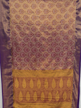 MIMOSA Magenta Kanjivaram Saree — pallu and zari work detail