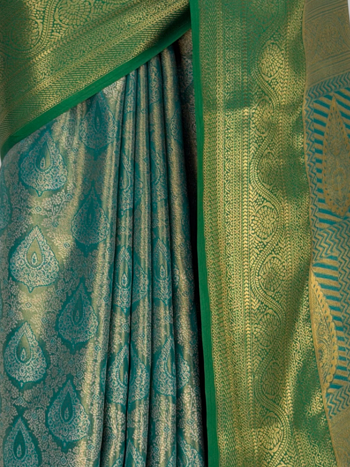 MIMOSA Rama Kanjivaram Saree — fleets shot full lifestyle