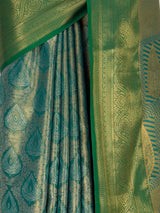 MIMOSA Rama Kanjivaram Saree — fleets shot full lifestyle