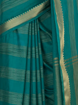 MIMOSA Sapphire Mysore Silk Crepe Saree — fleets shot full lifestyle