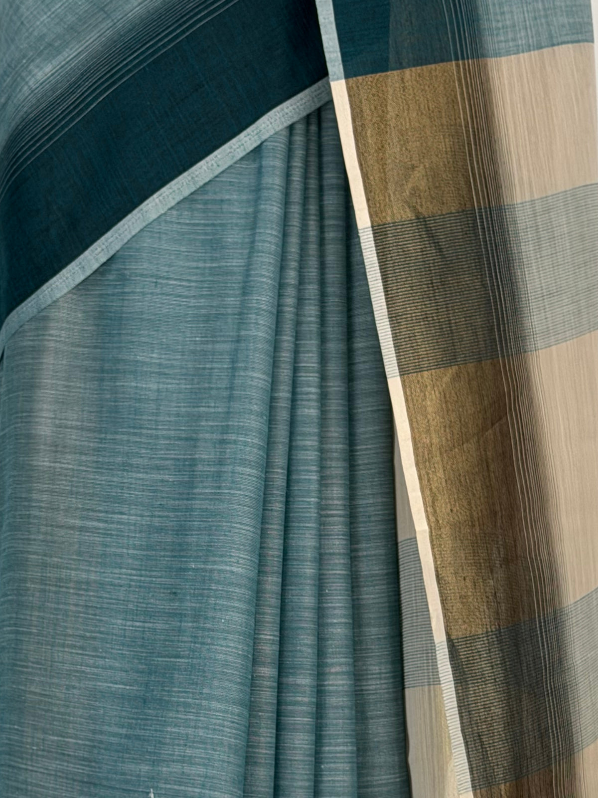 MIMOSA Blue Banarasi Saree — fleets shot full lifestyle