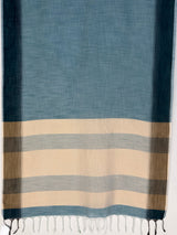 MIMOSA Blue Banarasi Saree — pallu and zari work detail