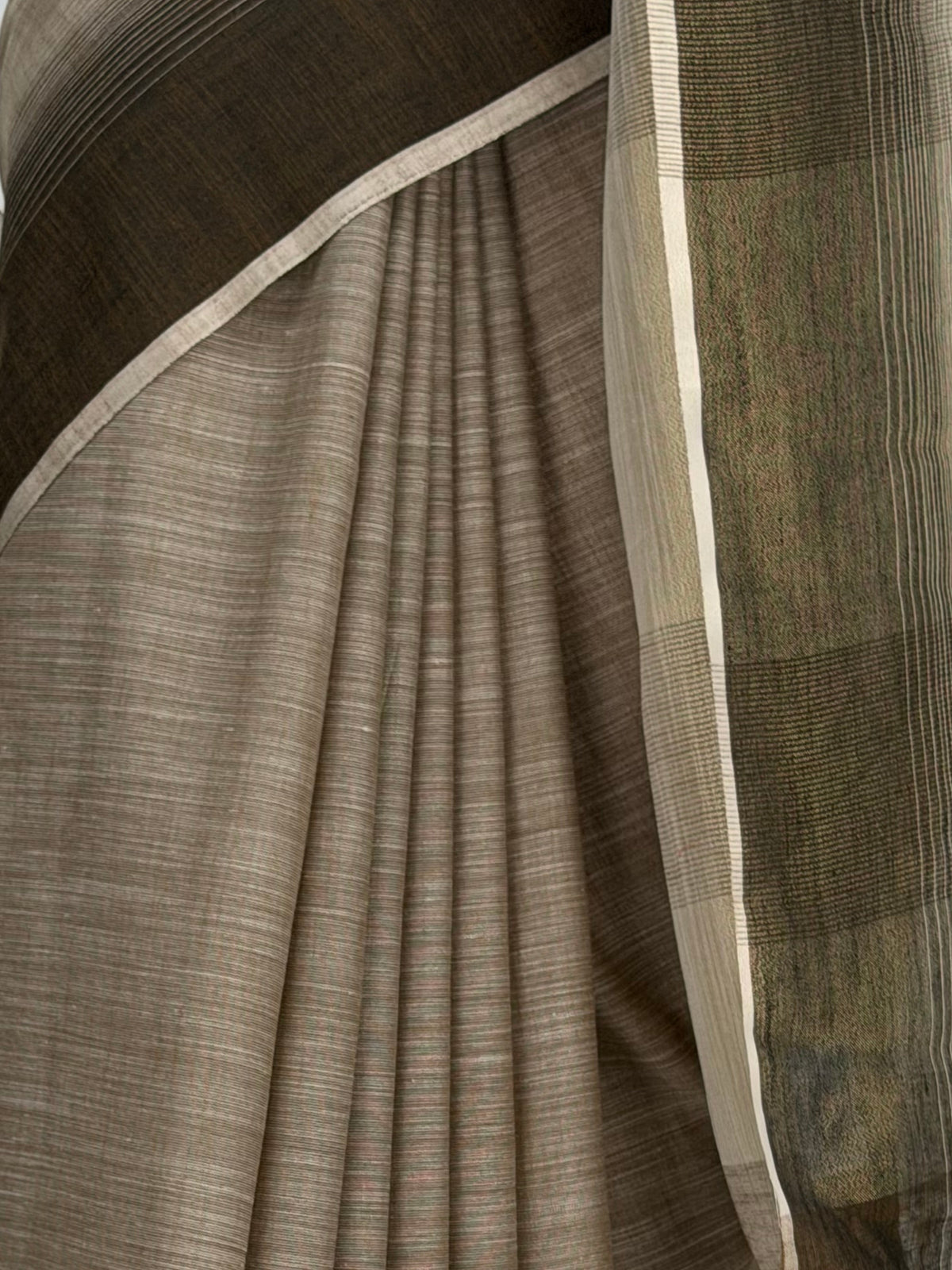 MIMOSA Chiku Banarasi Saree — fleets shot full lifestyle