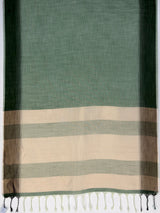 MIMOSA Green Banarasi Saree — pallu and zari work detail