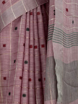 MIMOSA Lavender Banarasi Cotton Saree — fleets shot full lifestyle