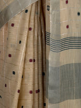 MIMOSA Tussar Banarasi Cotton Saree — fleets shot full lifestyle