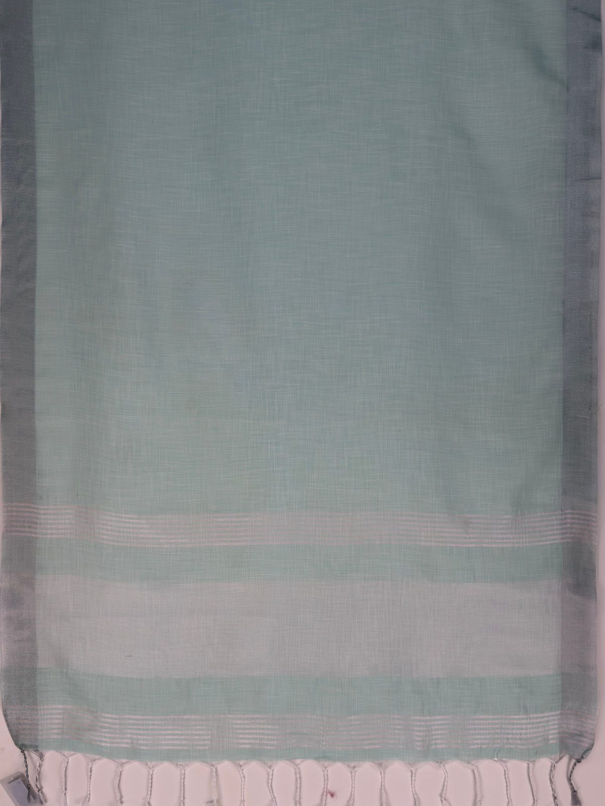 MIMOSA Rama Banarasi Cotton Saree — pallu and zari work detail