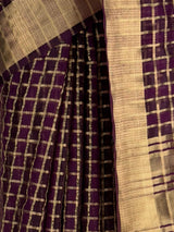 MIMOSA Jamun Banarasi Saree — fleets shot full lifestyle