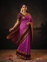 MIMOSA Lavender Mysore Silk Saree — pose 9 styling detail