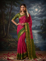 MIMOSA Rani Mysore Silk Saree — pose 4 styling detail