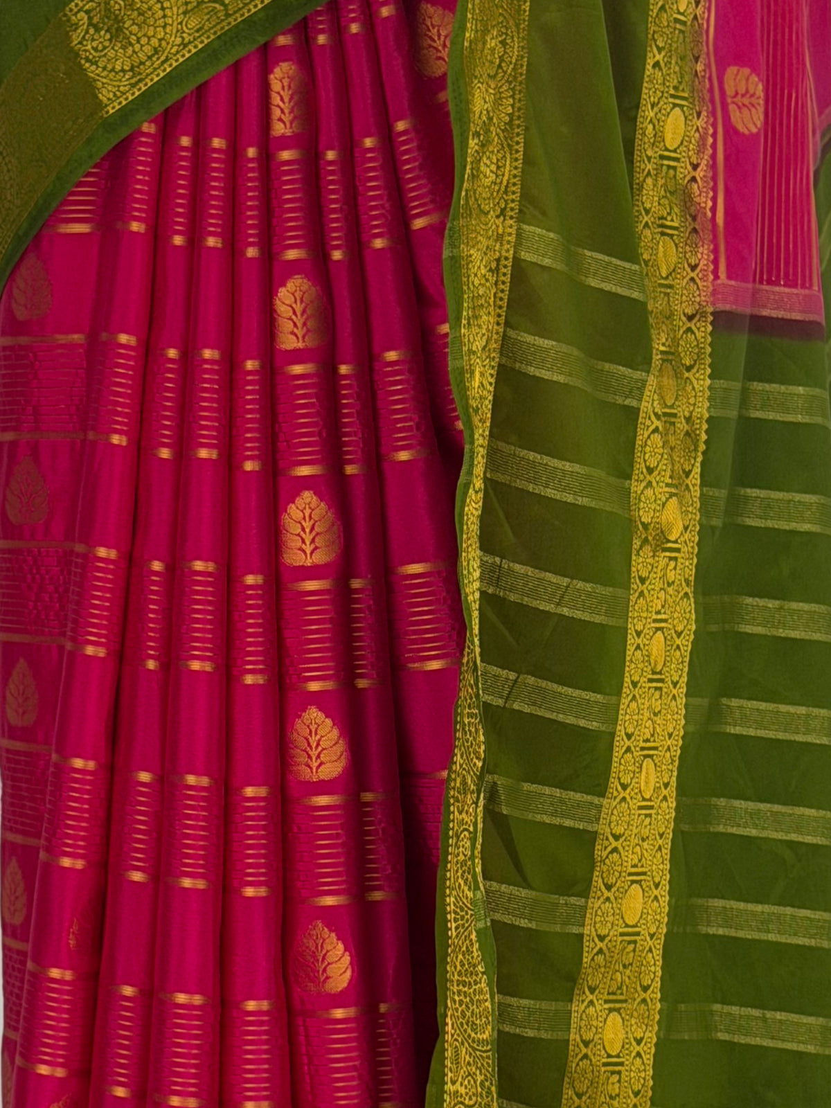 MIMOSA Rani Mysore Silk Saree — fleets shot full lifestyle